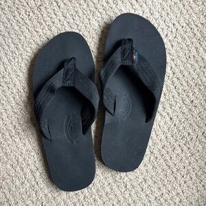 Rainbow Classic Black Sandals